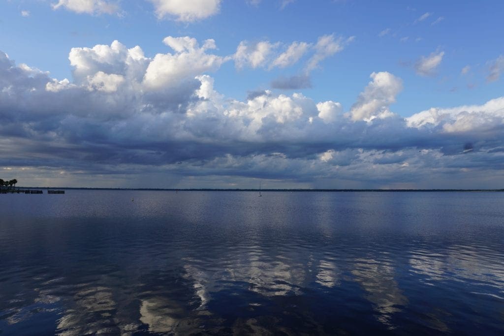 The view from the south shore of Lake Monroe.