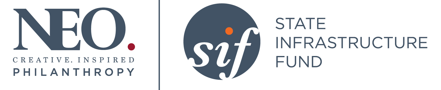 NEO creative inspired philanthropy and SIF- State Infrastructure Fund Logo