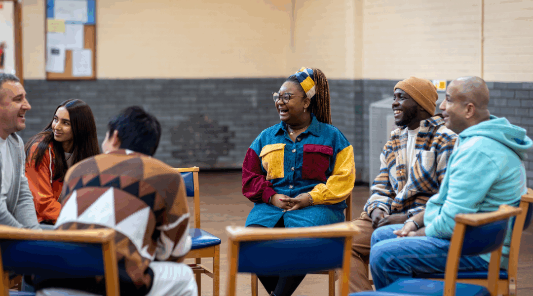 teens seated in a group
